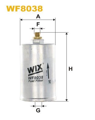 WIX FILTERS Топливный фильтр WF8038